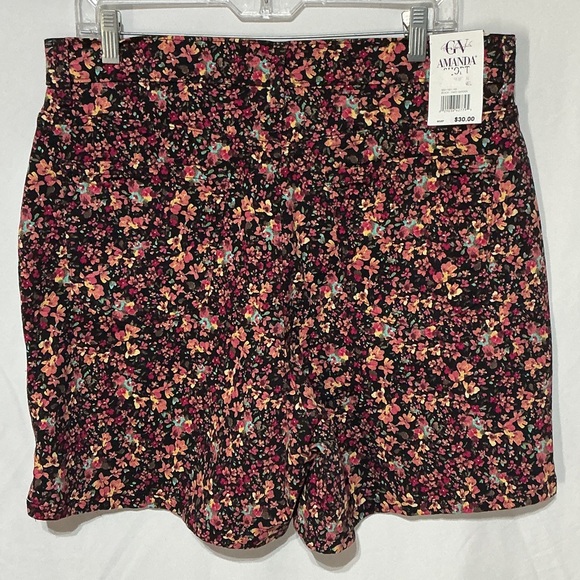 Gloria Vanderbilt Amanda NWT Womens Floral Fairy Garden Shorts Sz 14 - Picture 2 of 7